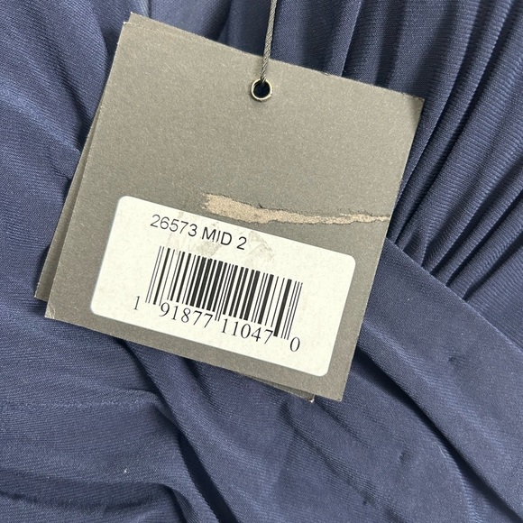 Mac Duggal 26573 NWT Long Sleeve Ruched Jersey V-Neck Gown - Picture 6 of 8